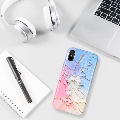 The Marble Case With Glitter For Iphone Xs Max -..